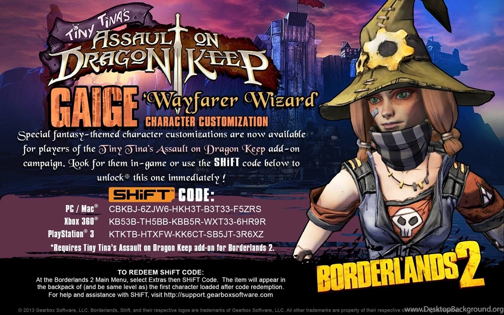 BORDERLANDS 2 Tiny Tinas Assault On Dragon Keep Shooter Sci fi ...