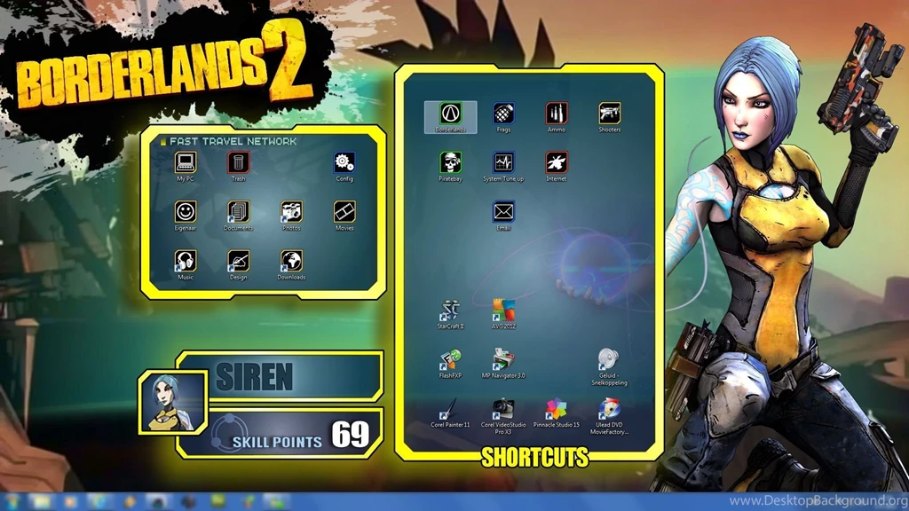 DeviantArt: More Like Borderlands 2   Wallpapers Pack   Maya UI By ...