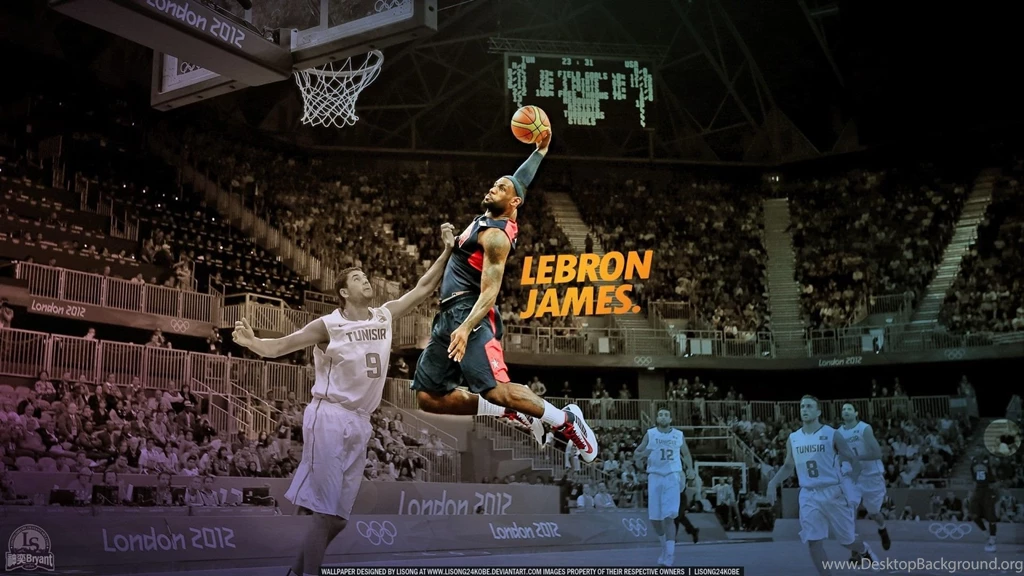 HDscreen: Lebron James NBA Basketball Player Dunk Desktop Bakcgrounds