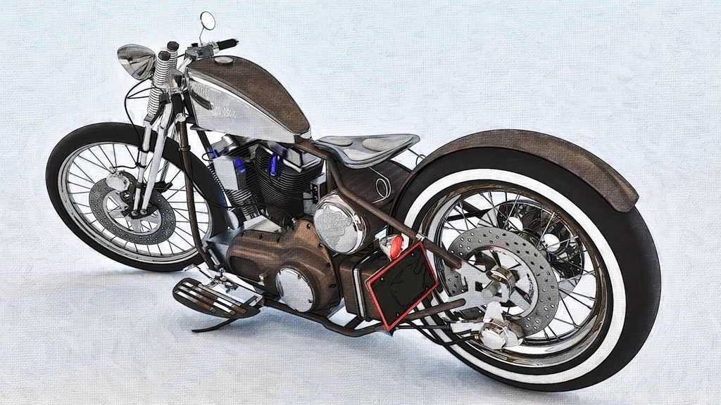 BOBBER Motorcycle Custom Motorbike Bike Chopper Hot Rod Rods ...