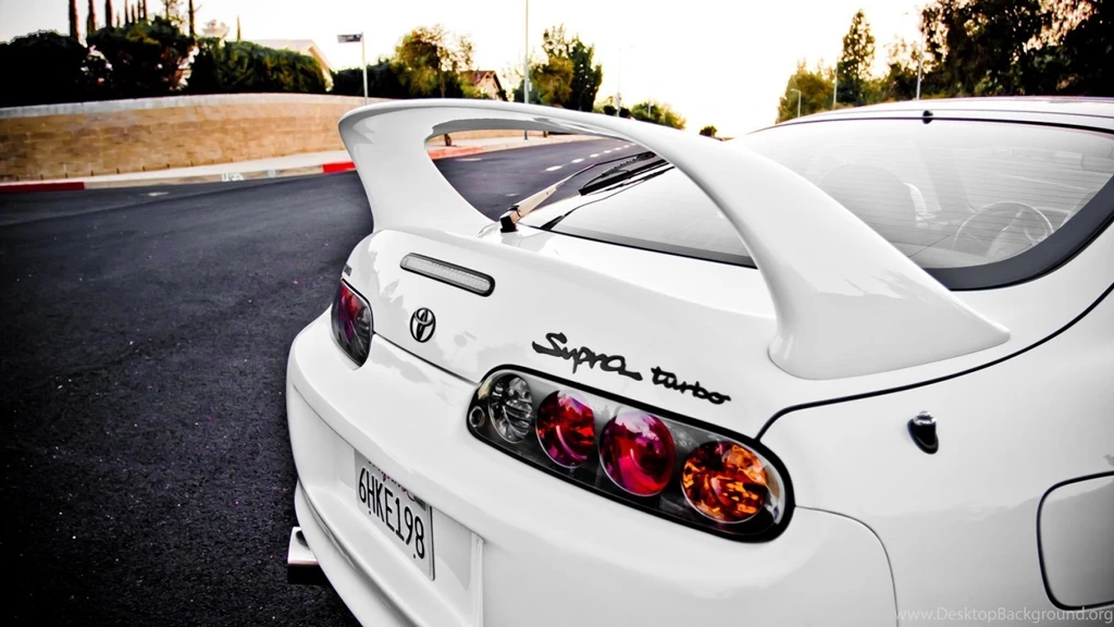 Download Wallpapers 1920x1080 Toyota, Supra, White, Lights, Turbo ...