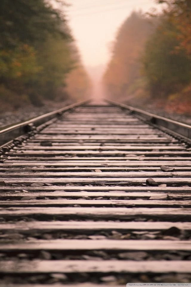 Railroad Tracks HD Desktop Wallpapers : Fullscreen : Dual Monitor