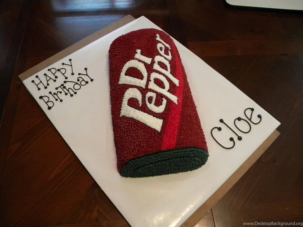 Dr. Pepper Can Birthday Cake