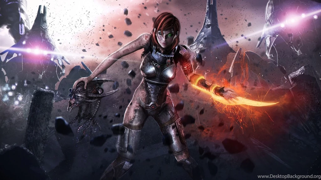 Mass Effect 3, Injured Female Soldier Wallpapers