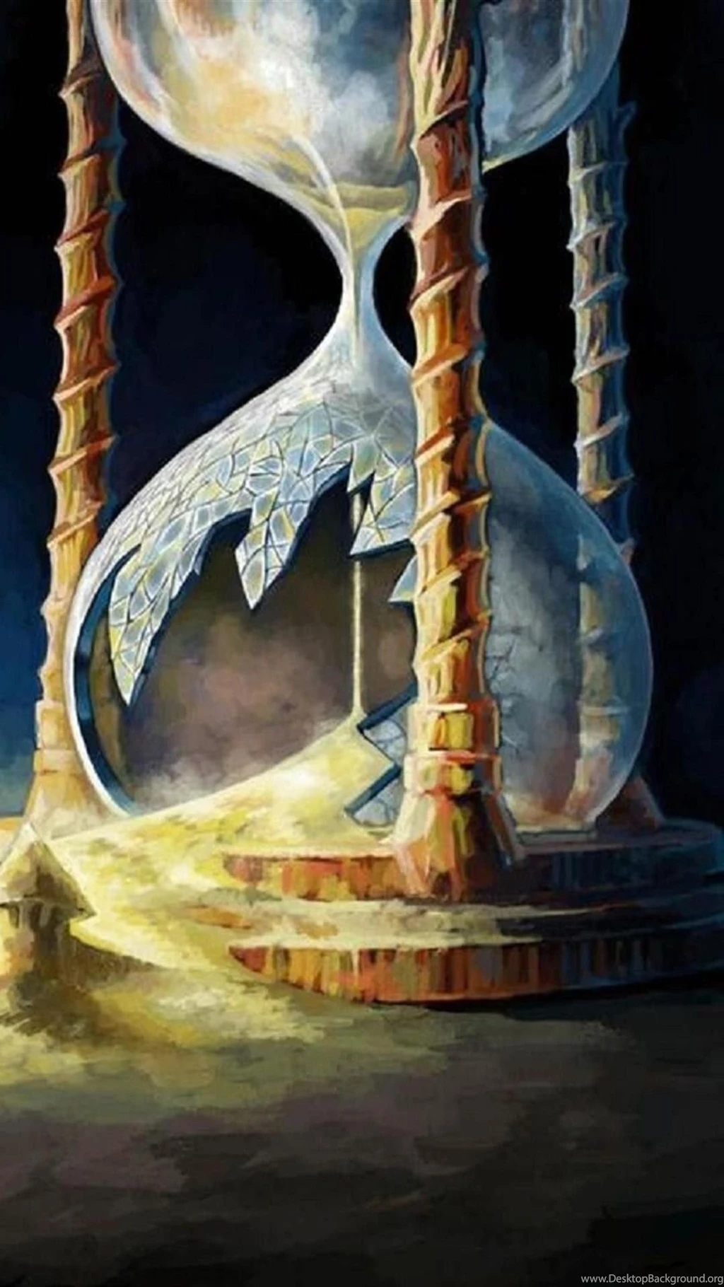 Broken Hourglass Mobile Wallpapers 3713