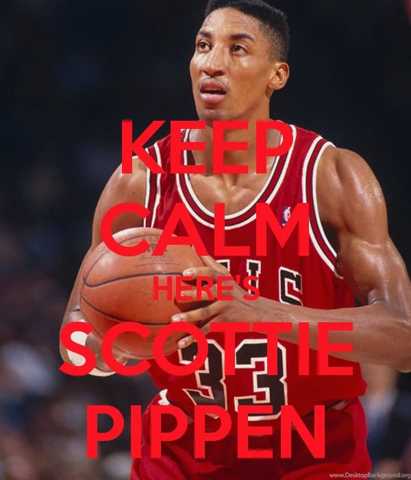 KEEP CALM HERE'S SCOTTIE PIPPEN Poster