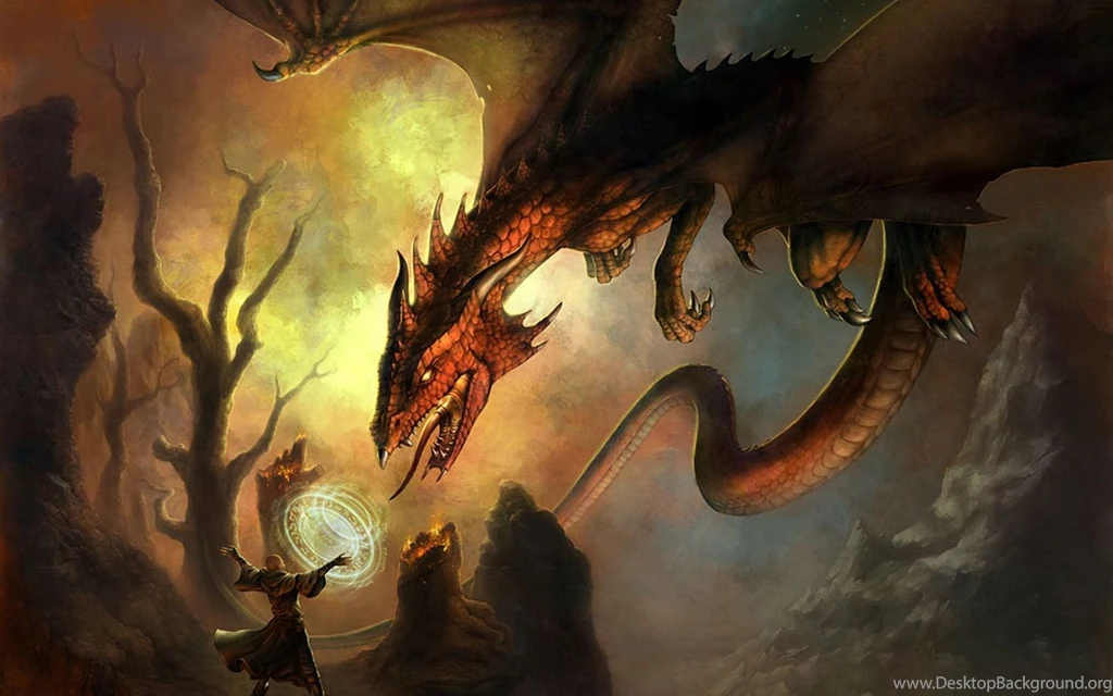 Gallery For   Free Wallpapers Dragons Wizards