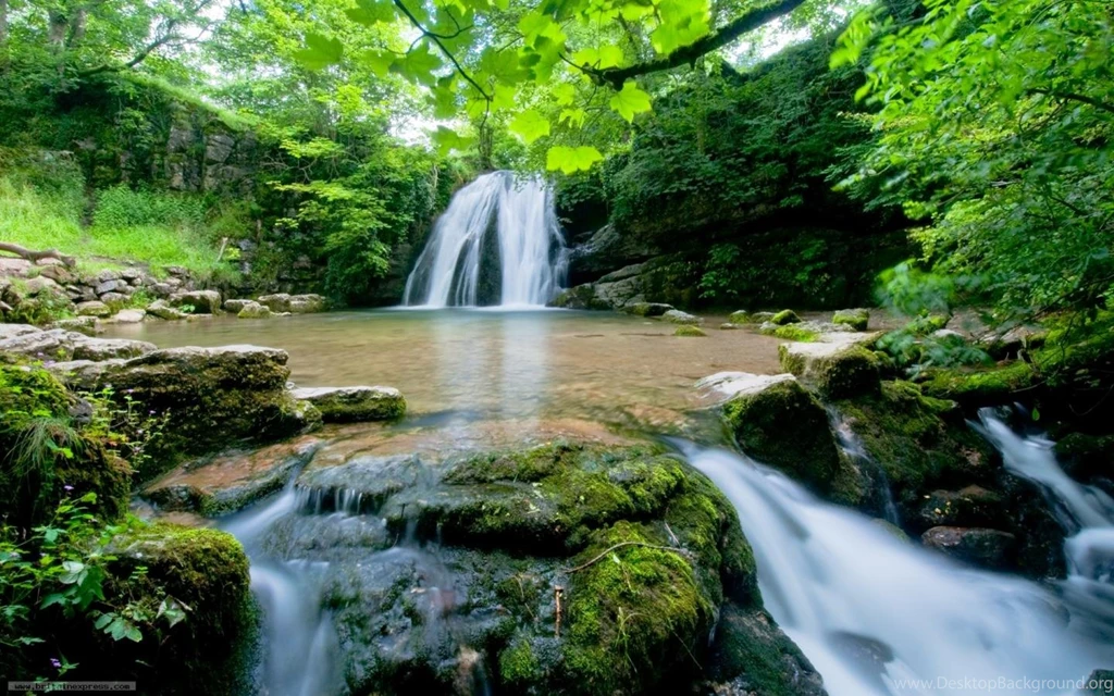 Waterfall 1 Desktop Wallpapers 1440x900 For 17 inch Widescreen