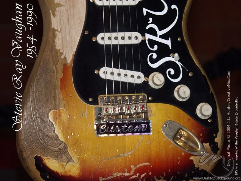 Wallpapers Guitarra De Vidro Florecente Stevie Ray Vaughan ...