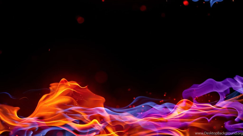 Fire, Color Spectrum, Colors, Black Background, Rainbows :: Wallpapers