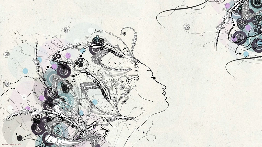 White, Design, Hair, Wallpapers, Abstract (
