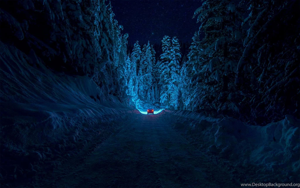 Snowy Night In Sweden Wallpapers   Mylinea.com