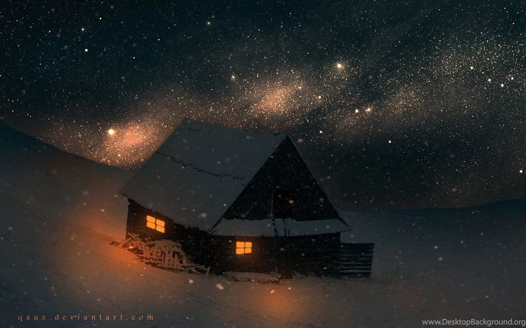 Stars And Calm Snowy Night By QAuZ On DeviantArt