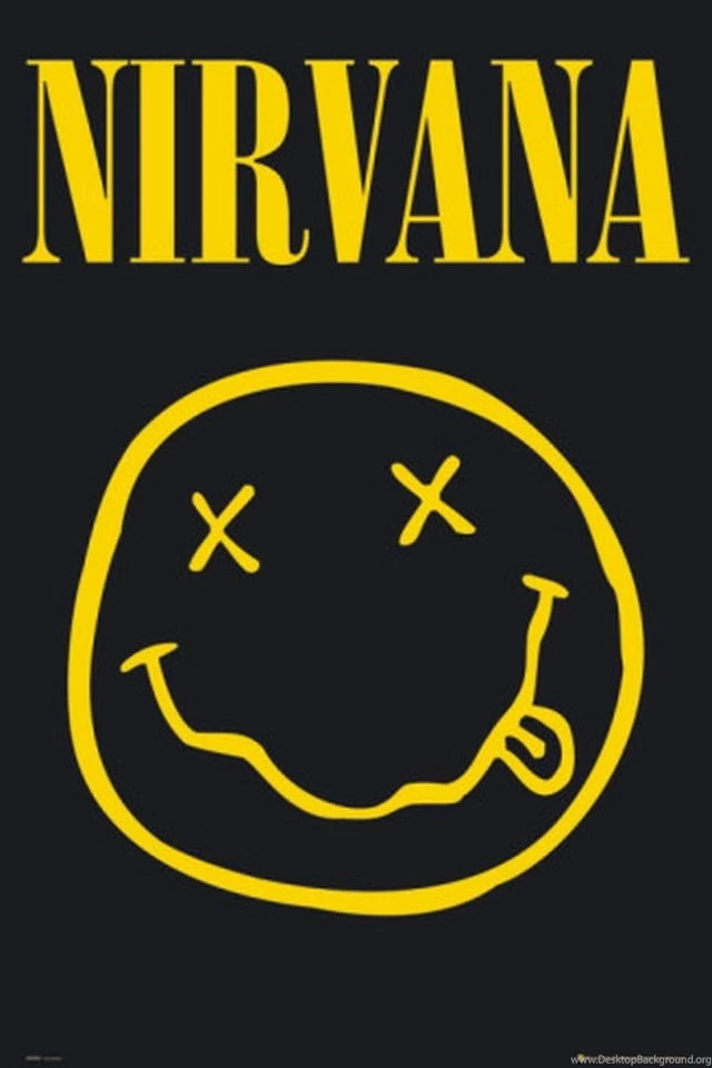 Download Wallpapers Iphone Nirvana Nirvana Wallpapers Smiley Logo ...