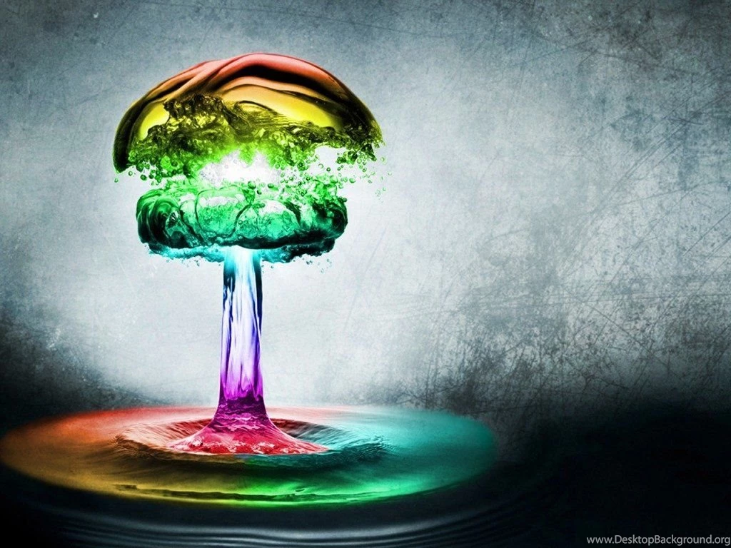 Colored Water Drops Wallpapers