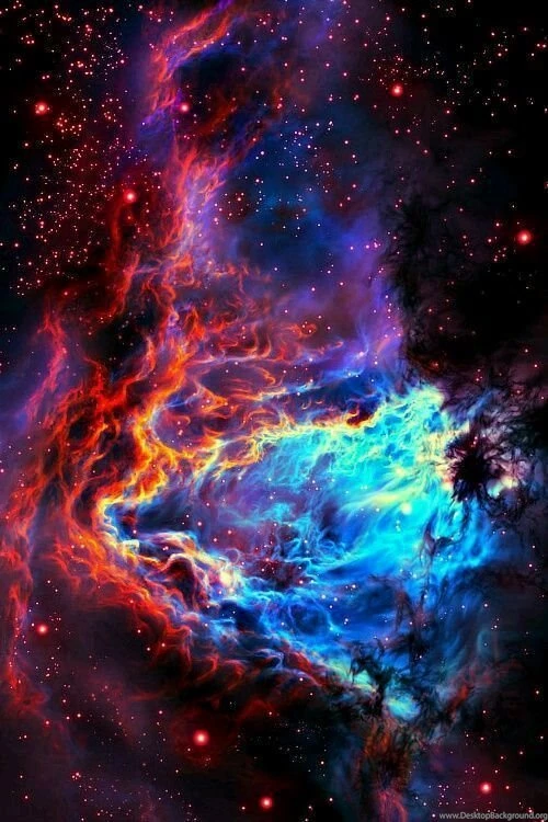 The Paper Pile — Bright Galaxy iPhone Background/wallpapers