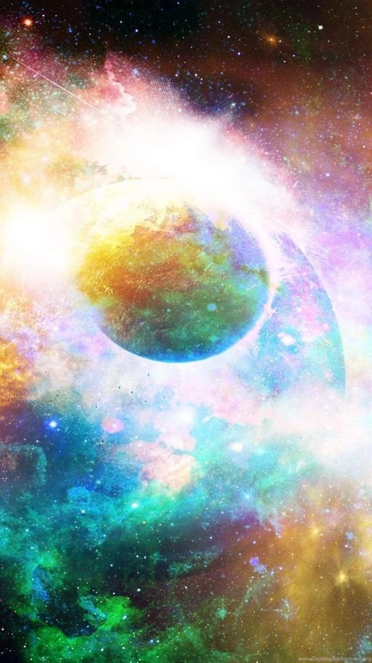 Download Wallpapers 750x1334 Stars, Planets, Light, Galaxy ...