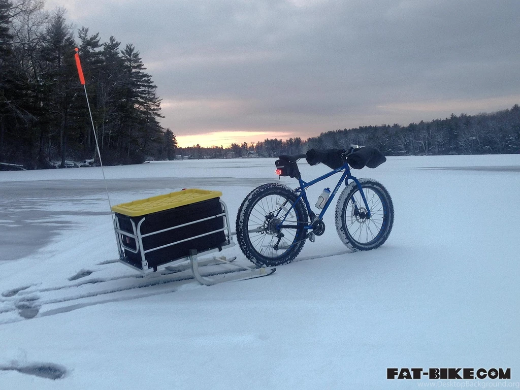 Fat biking And Ice Fishing