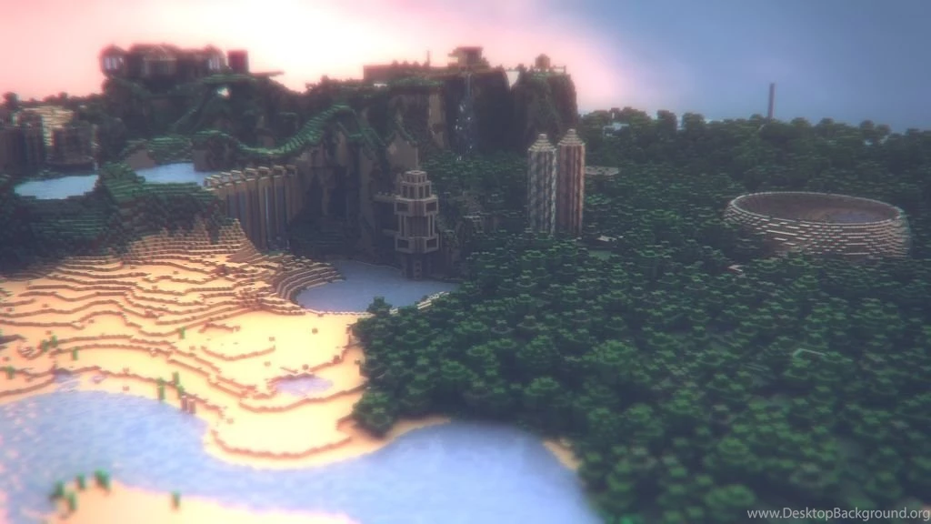 DeviantArt: More Like Minecraft Landscape   III By MuuseDesign