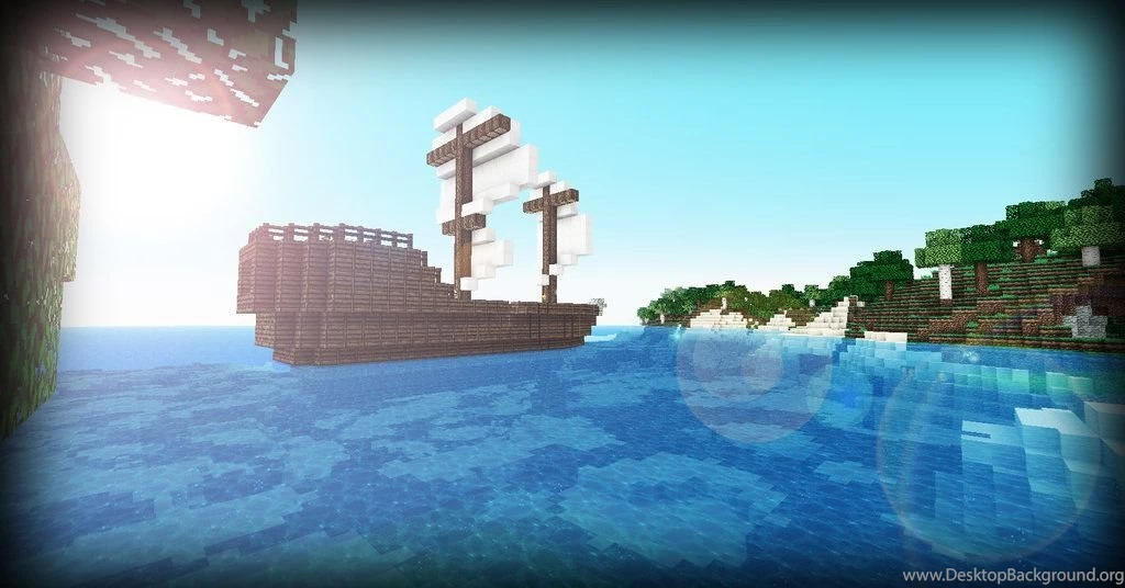 Ship On Sea [Minecraft Wallpaper] By Woelim On DeviantArt