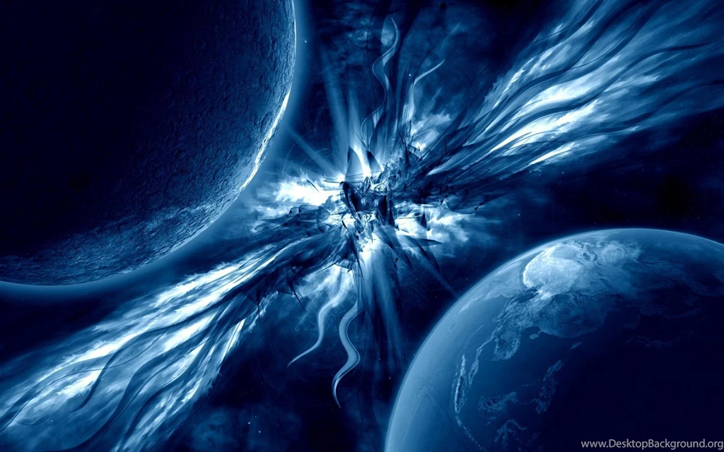 3d Space Scene Explosion