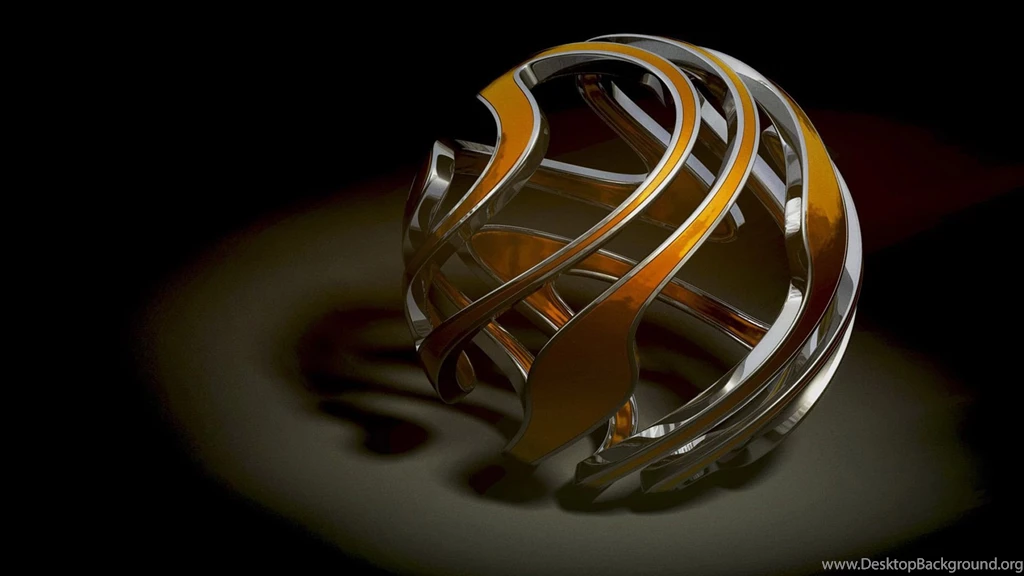 Desktop Wallpapers Gallery 3D Art Golden Gadge