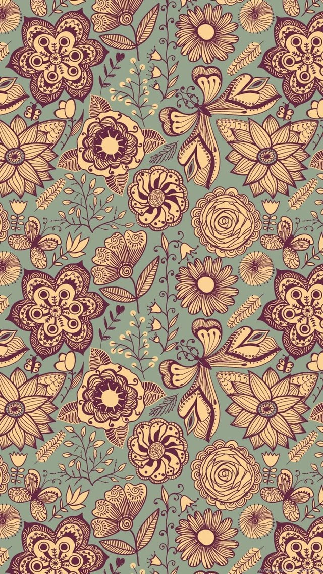 Vintage Pattern Vintage Iphone Wallpapers