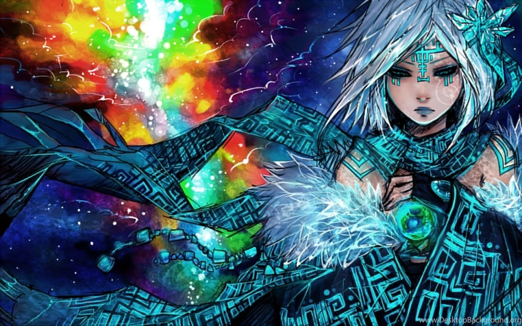 Anime Original Sci Fi Science Fiction Space Nebula Stars Color ...