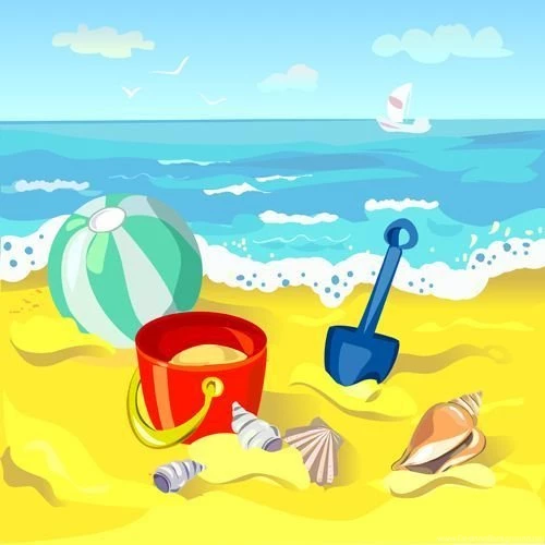 Summer Beach Travel Backgrounds Vector 02 Vector Backgrounds ...