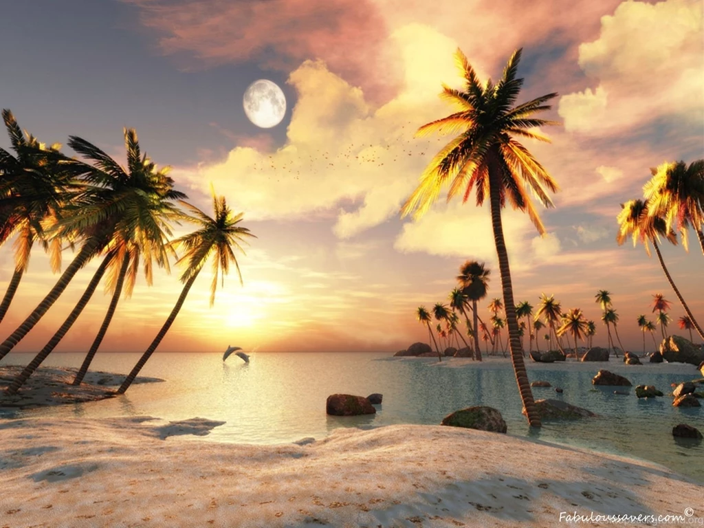 Free Beautiful 3d Beach Computer Desktop Wallpapers Beautiful 3d ...