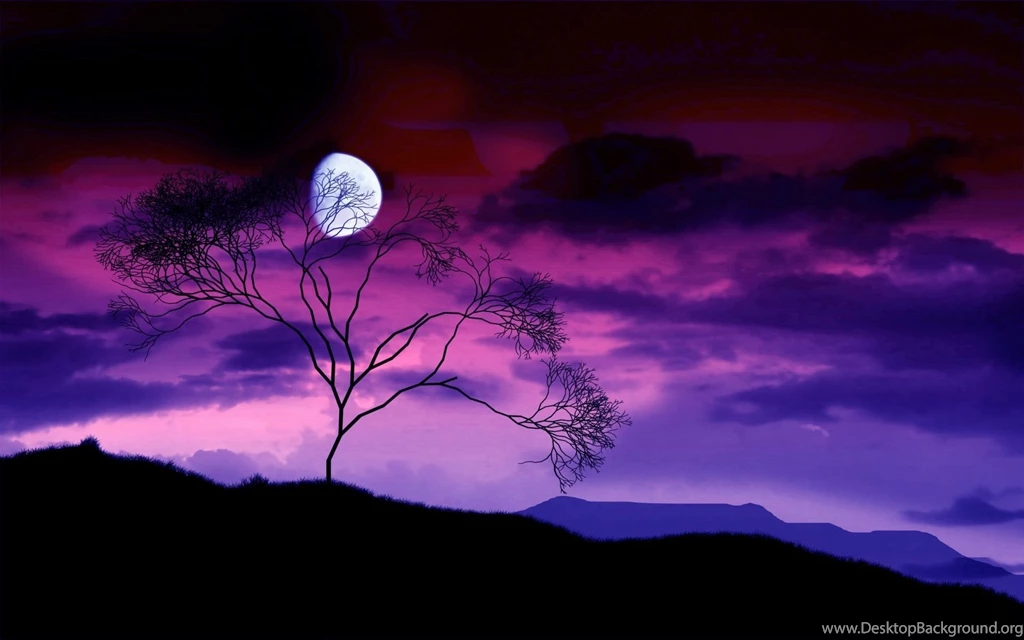 Wallpapers Moonlight In The Winter Autumn Scene With Moon Hd Top ...