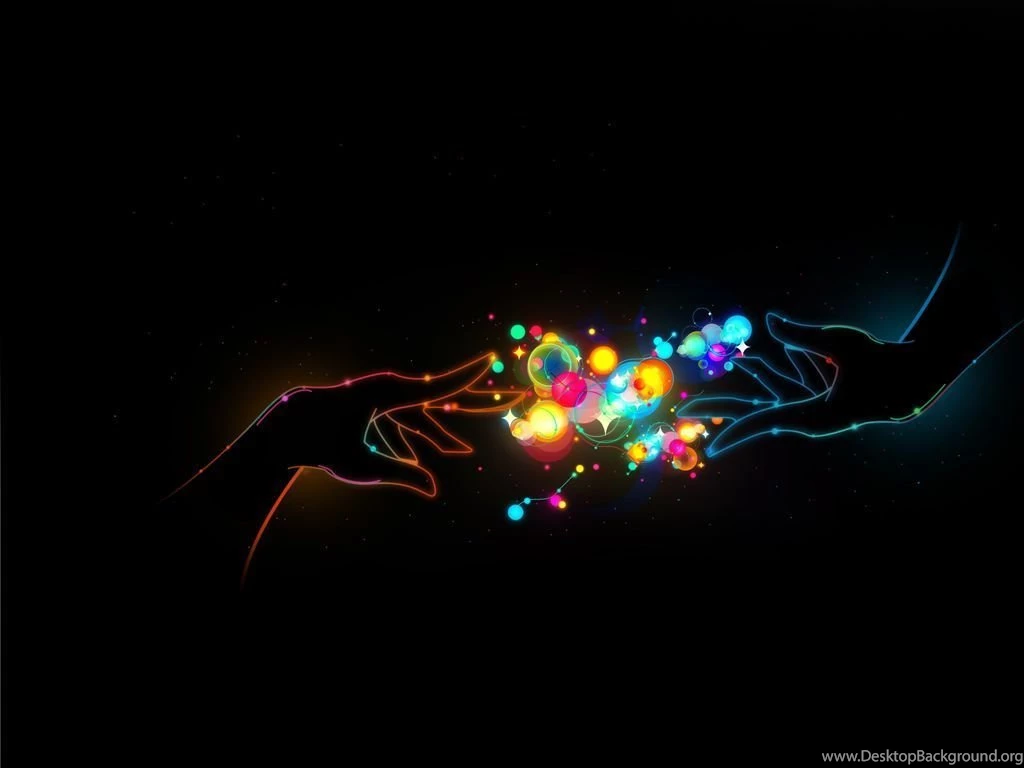 Full HD Wallpapers + Abstract, People, Bubbles, Hands, Black