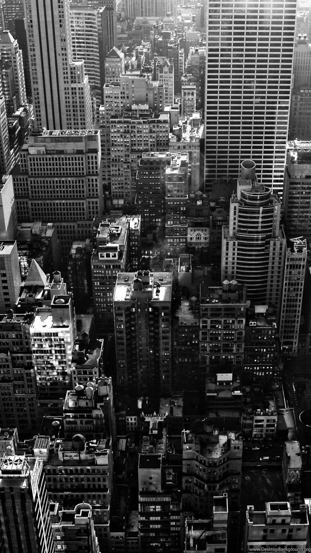 Black White Cityscape iPhone 5 Wallpapers