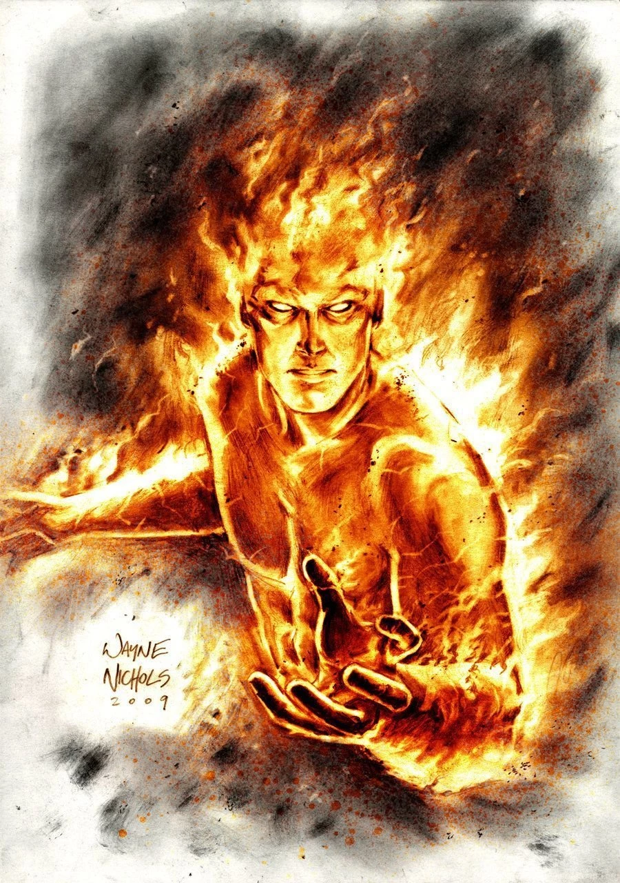 Human Torch Commission By FlowComa On DeviantArt