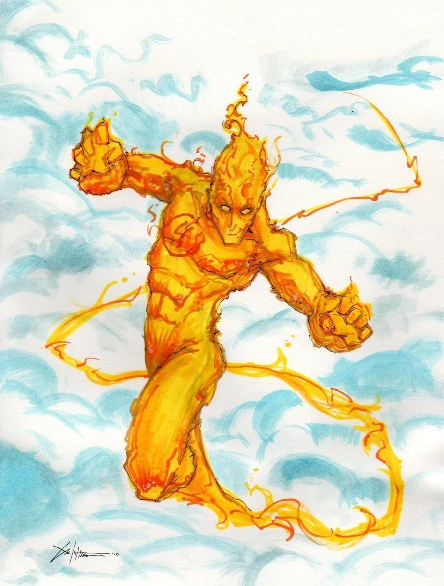 Human Torch Fantastic Four By ChrisOzFulton On DeviantArt