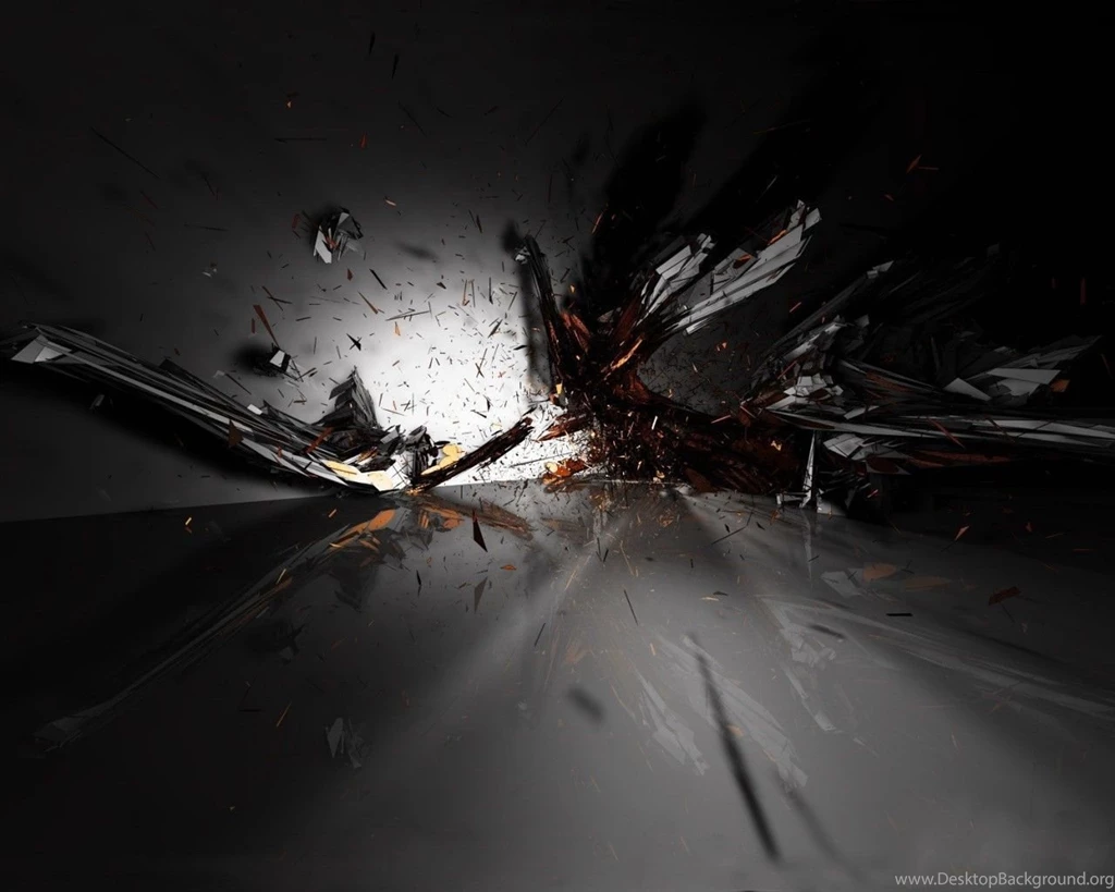 Wallpapers Black, Blast, Fragments