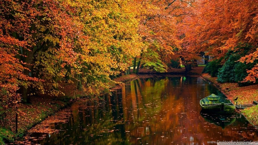 Lake In Autumn Landscape HD Desktop Wallpapers : High Definition ...