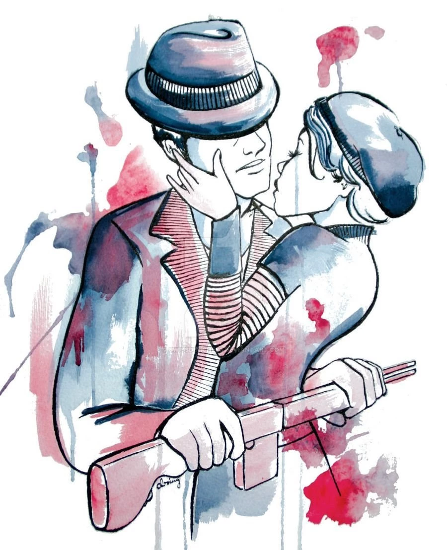 Bonnie And Clyde By Pardoart On DeviantArt