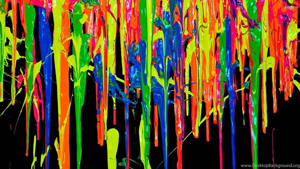 Vibrant Paint Flow Wallpapers   Photography Wallpapers