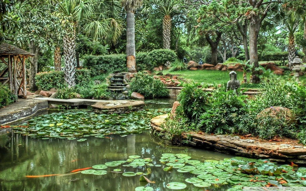 Garden HDR HD Desktop Wallpapers : Widescreen : High Definition ...
