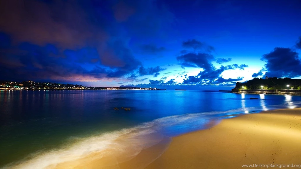 The Blue Sky Coast Scenic Desktop Backgrounds Widescreen And Hd ...