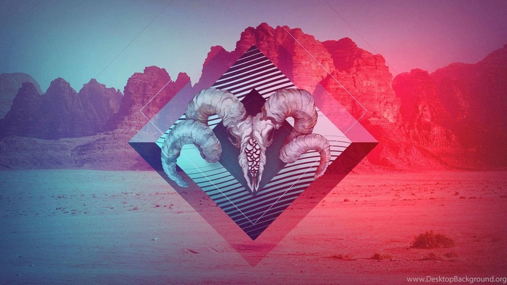 HDscreen: Artwork Deserts Gradient Indie Skulls Desktop Bakcgrounds