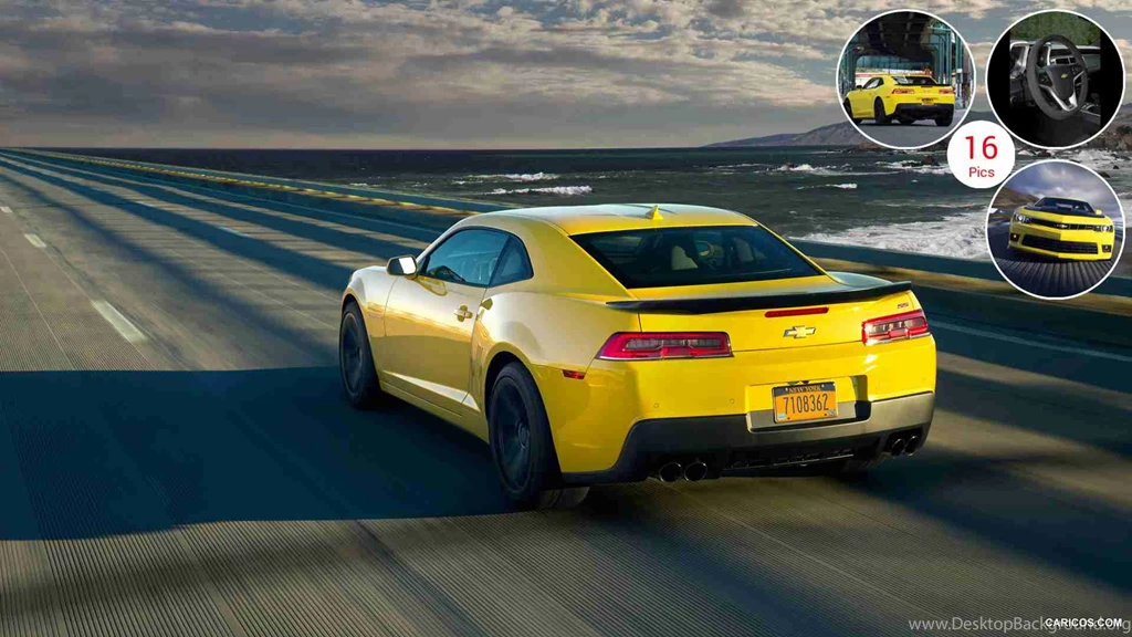 2014 Chevrolet Camaro 1LE Yellow Rear