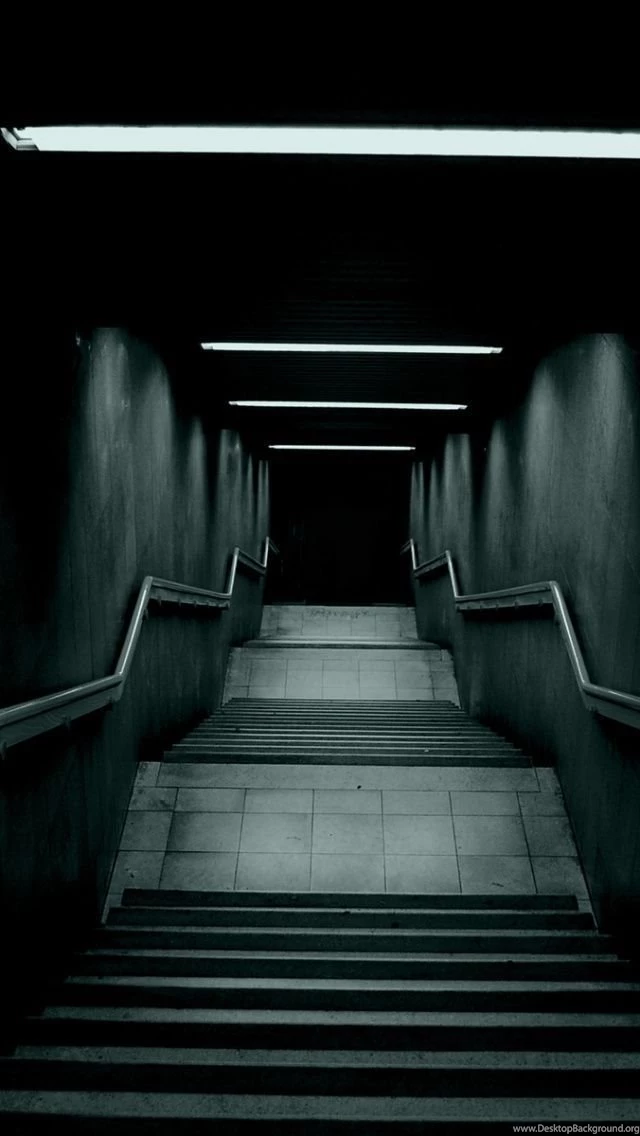 Dark Scary Stairs iPhone 5 Wallpapers