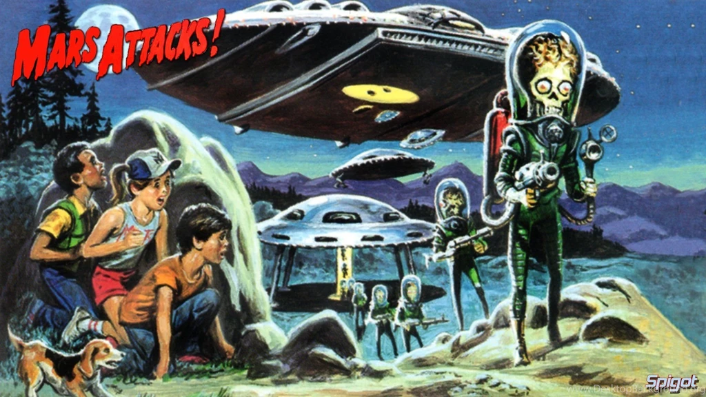 MARS ATTACKS Comedy Sci fi Martian Alien Aliens Action 1mat ...