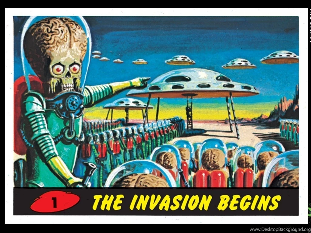 MARS ATTACKS Comedy Sci fi Martian Alien Aliens Action 1mat ...