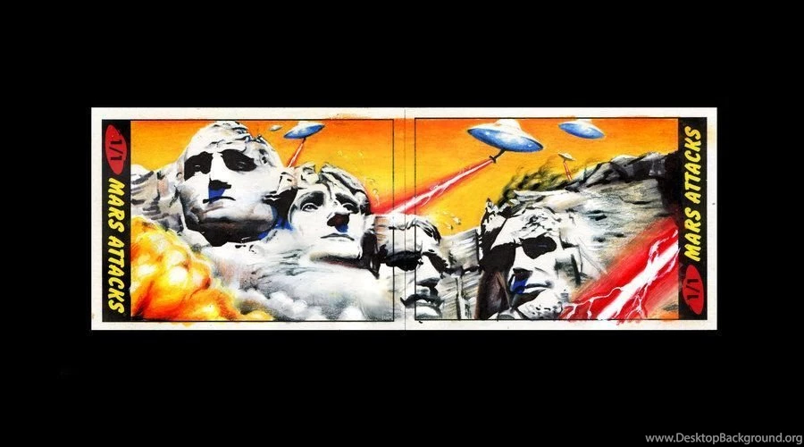 Topps Mars Attacks 2 Card Puzzle By AstroVisionary On DeviantArt