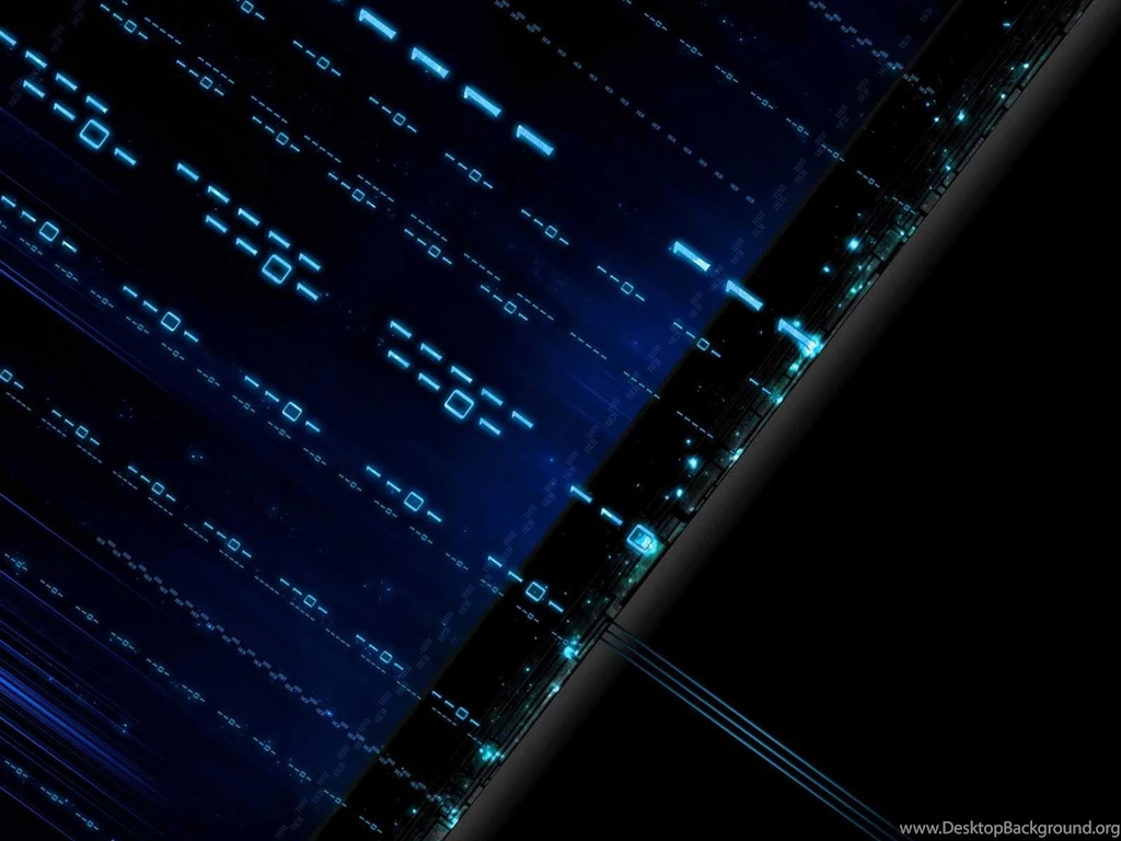 Download Wallpapers 1600x1200 Blue, Black, Matrix, Figures ...