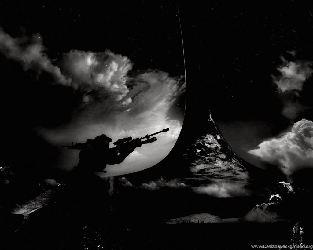 Download 1280x1024 Master Chief In Black And White Backgrounds ...