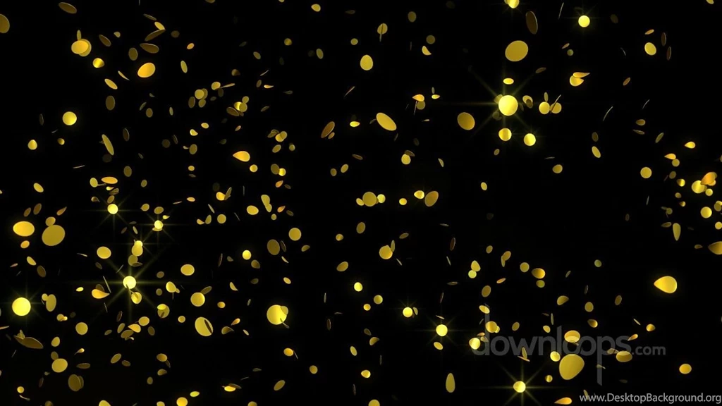 Golden Confetti Glamourous Video Loop / Animated Motion ...